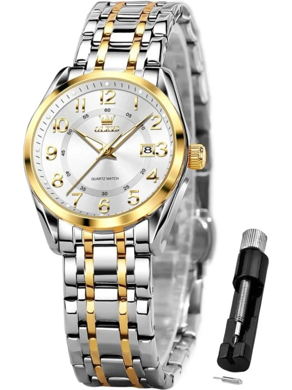 Elegant Stainless Steel Women's Dress Watch - Classic Style Wristwatch for